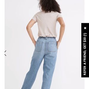 Madewell pull on relaxed jeans